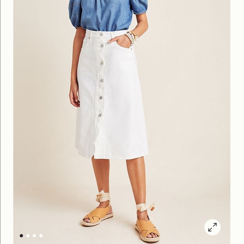 COH Sabine Denim Midi Skirt